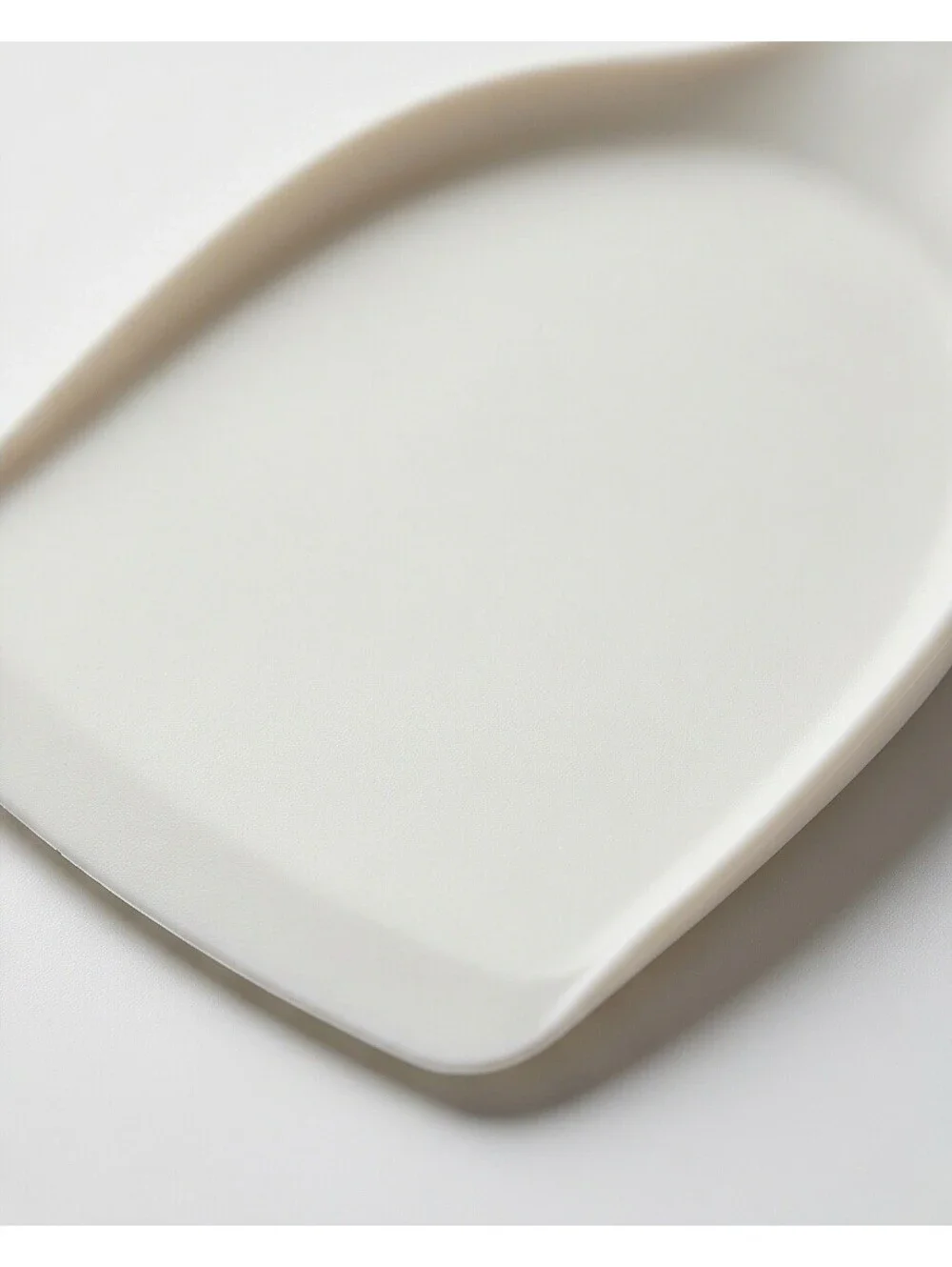 Silicone Turner Spatula White One Piece Heat Resistant Nonstick Kitchen Tool